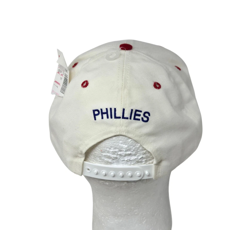 VTG New Era Philadelphia Phillies Pro Model Dupont Visor Snapback Hat 90's NWT - Image 3 of 4