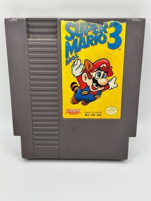 Super Mario Bros. 3 (Nintendo NES, 1990) Tested & Works - PINS CLEANED -