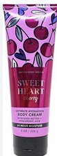 Bath Body Works Body Cream Ultimate Hydration 8oz Scented Sweet Heart Cherry