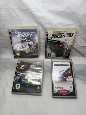 PS3 Racing Bundle NFS Shift ProStreet F1 Championship Edition + PSP Ridge Racer