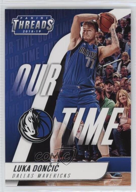 2018-19 Panini Threads Our Time Luka Doncic #15 Rookie RC 02ez