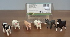 Safari Ltd. Lot Of 6 Farm Animals Cow, 2 Sheep, Donkey, Horse Pig Figures