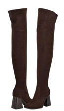Nine West Womens Sz 9 Begone Over-the-knee Boots Brown