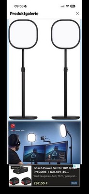 2x Elgato Key Light Air LED Leuchte dimmbar, einstellbare Farbtemperatur