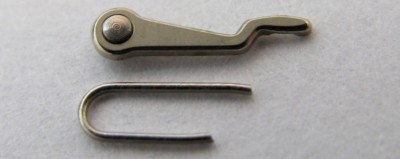 Cartier caliber 81 watch part: yoke with its spring ...