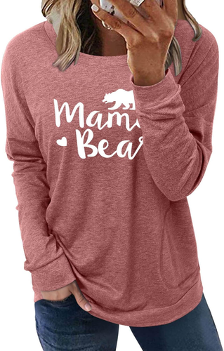 Womens Crewneck Sweatshirt Casual Loose Fitting Tops Long Sleeve T Shirt - 第 1/12 張圖片