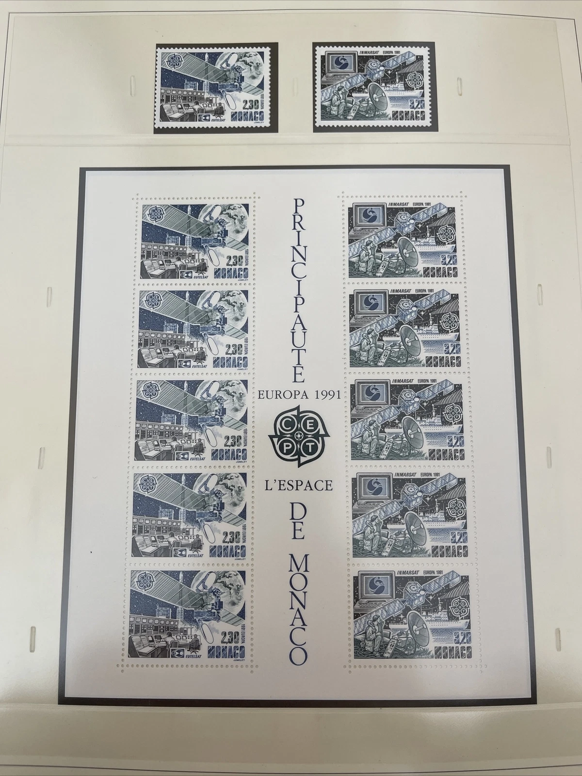 Timbres Monaco Neuf Lindner No.186 1991 Page 162