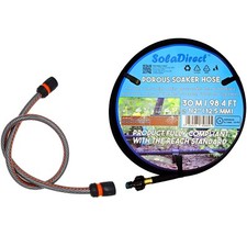 30m Soaker Porous Hose and 2 m Garden Hose- Soaker Hose to Tap Connection Kit