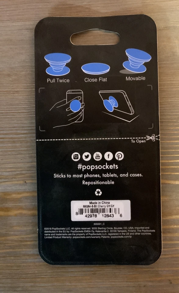 🌍 PopSockets,Phone Grip And Stand,Try Me,pull Twice To Expand,New ‼️ - Image 2 of 2