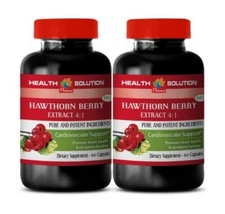 Tropical superfood - HAWTHORN EXTRACT - Clean nutrition 2 Bottles 120 Capsules