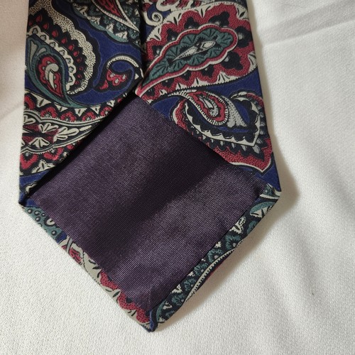 J.T. Beckett Multicolor Paisley Mens 100% Silk Tie Size 59x3.75 Inches - Picture 2 of 7