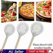Pizza Turning Peel Shovel Pizza Paddle Baker Round 7"/8"/9"/10" Perforated Tray