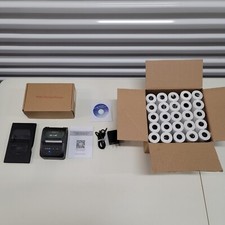 Netum NT-1809DD Mini Thermal Bluetooth Receipt Portable Printer 58mm 50 Rolls