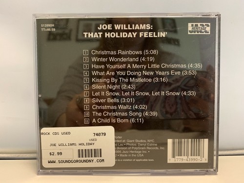 Joe Williams That Holiday Feelin CD EBay
