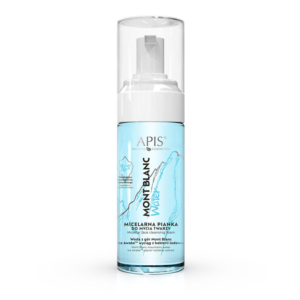 Apis Mont Blanc Micellar Cleansing Foam ENERGISING REFRESHING DRY SKIN 150ml