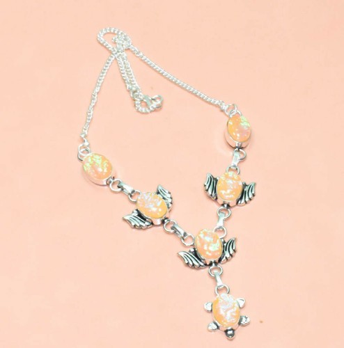 Australian Triplet Opal Angels 925 Sterling Silver Necklace Free Gift Bag - 第 1/2 張圖片