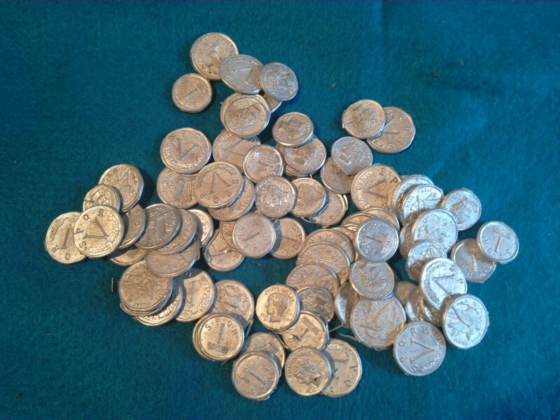 SALE  Roman coinage assorted as shown. Fake, phony, unreal, good for campaigns 