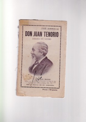 José Zorrilla DON JUAN TENORIO Drama in Verso Maucci 1914