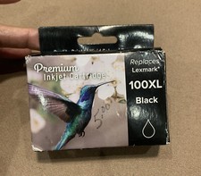New Premium Inkjet Cartridge Replaces Lexmark 100XL Black Exp. 02/2025 