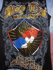 Muay Thai Tank Top "Made In Thailand" M/S "Born To Be Muay Thai" Authentic
