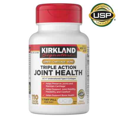 NEW Kirkland Triple Action Joint Health 110 Tablets UC-II Collagen