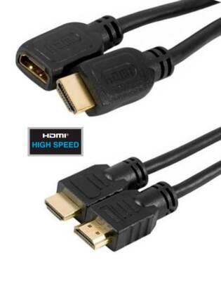 High Speed HDMI Kabel / HDMI Verlängerungskabel Full-HD 3D 4K vergoldete Stecker