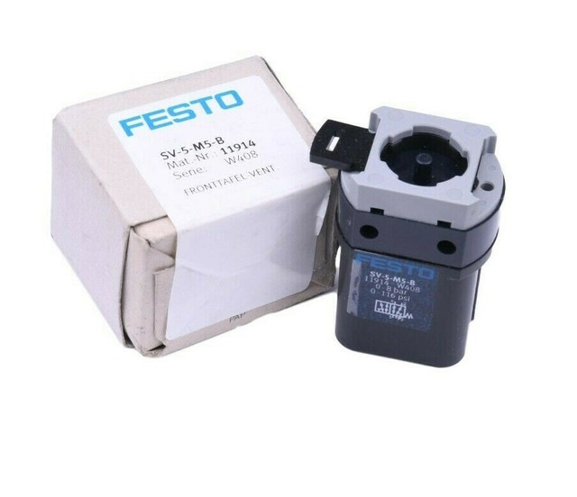Festo SV 5 M5 B Pannello Frontale Valvola 11914   Lotto Da 2