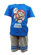 Nintendo Super Mario Schlafanzug Pyjama Set kurz Gr. 98, 104, 110, 116, 128