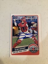 BLAKE SWILHART SIGNED AUTOGRAPH TRADING CARD 2013 CHOICE SALEM RED SOX MINORS