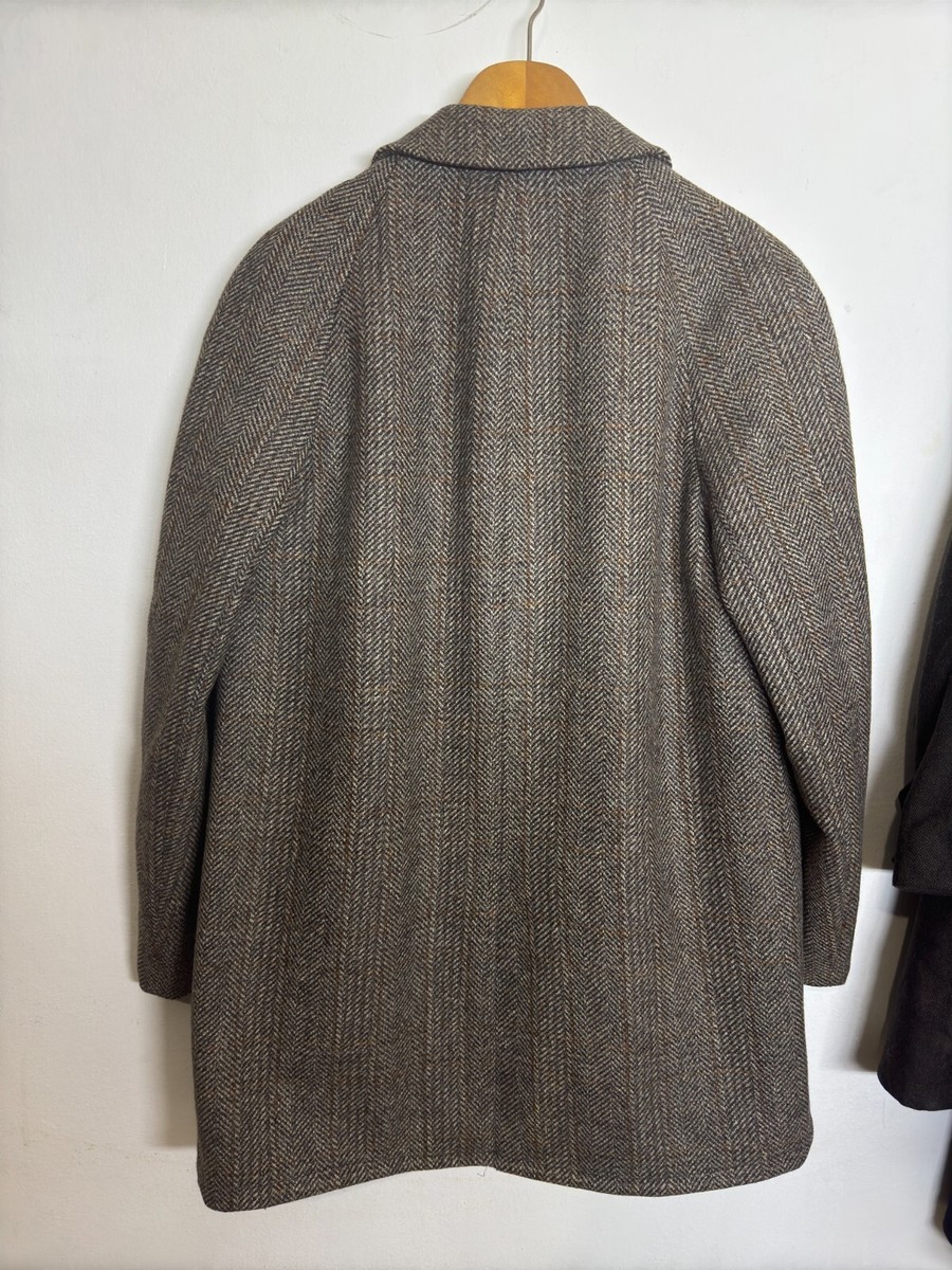 Vintage Men's Coat Raglan Sleeve classic pure wool Suit OverCoat