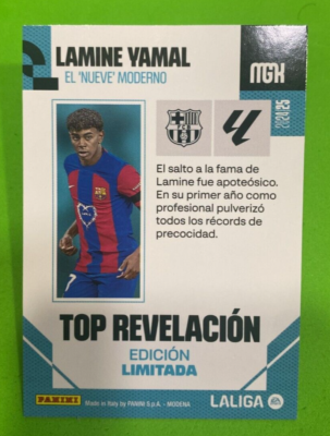 Carta Lamine Yamal Regular – Temporada 2024-2025, Nº 89, Colección MEGACRACKS MGK, Protegida En Funda Dura, Ideal Para Regalo