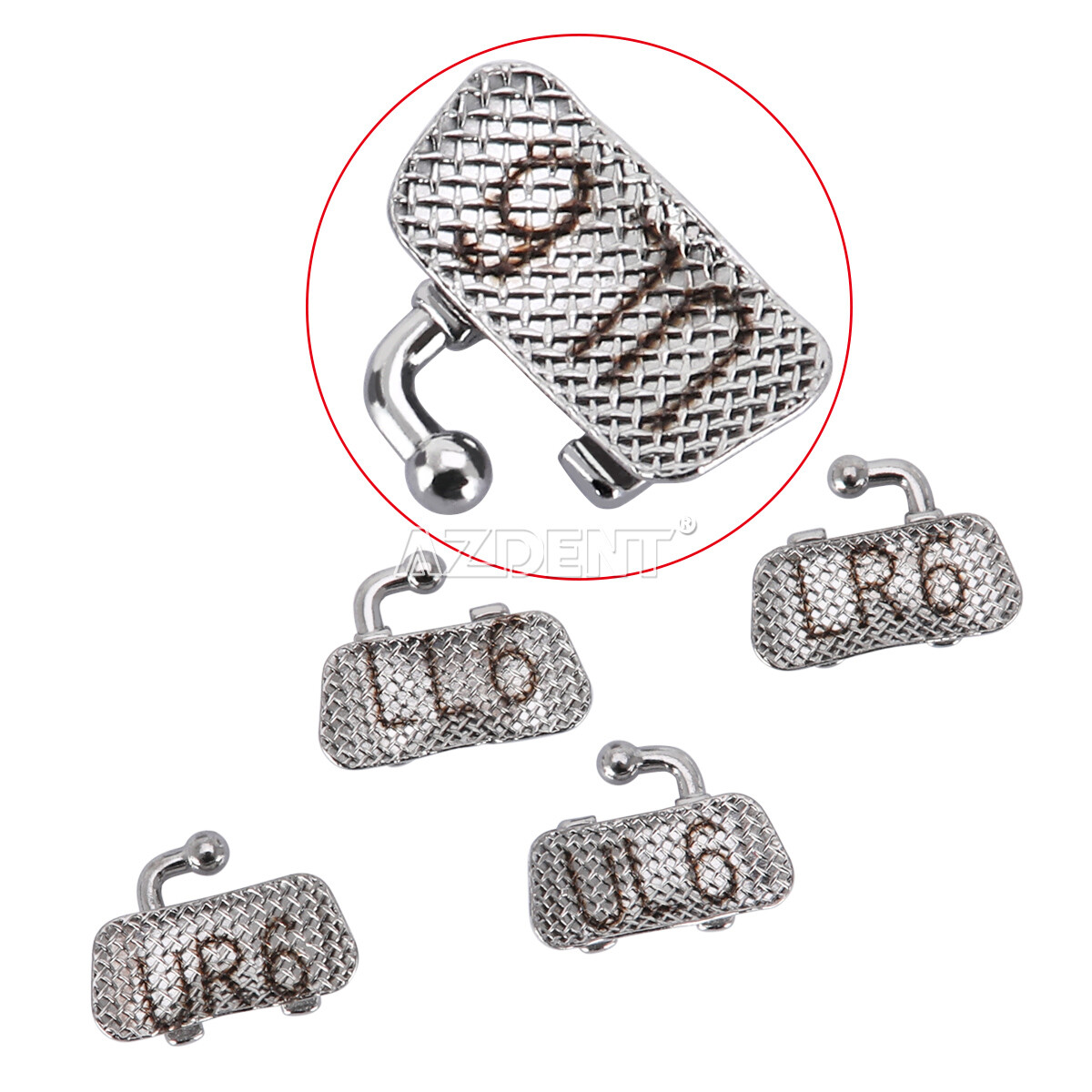 AZDENT Dental Ortho Braces Brackets Mini Roth.022 345