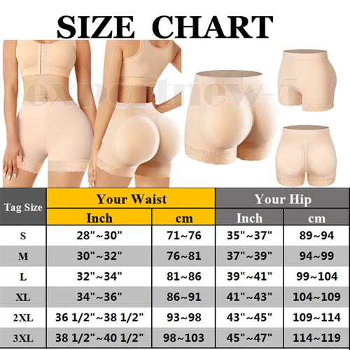 Gepolstertes Damenhöschen Po-Boosting Body Shaper Hüftverstärker Shapewear Unterwäsche - Bild 36 von 44