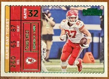 2022 Contenders Football Travis Kelce Game Day Ticket Green #GDT-TKE | Chiefs