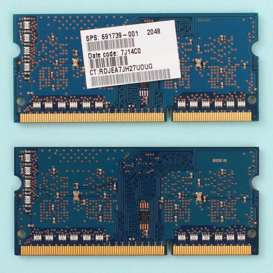 4GB (2x 2GB) DDR3 PC3L-12800S 1600Mhz SKHynix 1.35V 204 Pin SoDimm RAM NoteBook - Image 2 of 2