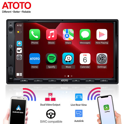 ATOTO F7 Wireless Edition 7'' Autoradio Carplay &Android Auto GPS Player WIFI RDS