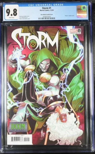 STORM #1 MARVEL COMICS 2024 MARCO CHECCHETTO DOOM VARIANT CGC 9.8 NM