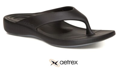 Aetrex mens orthotic Maui Flips with arch support Aetrex Maui