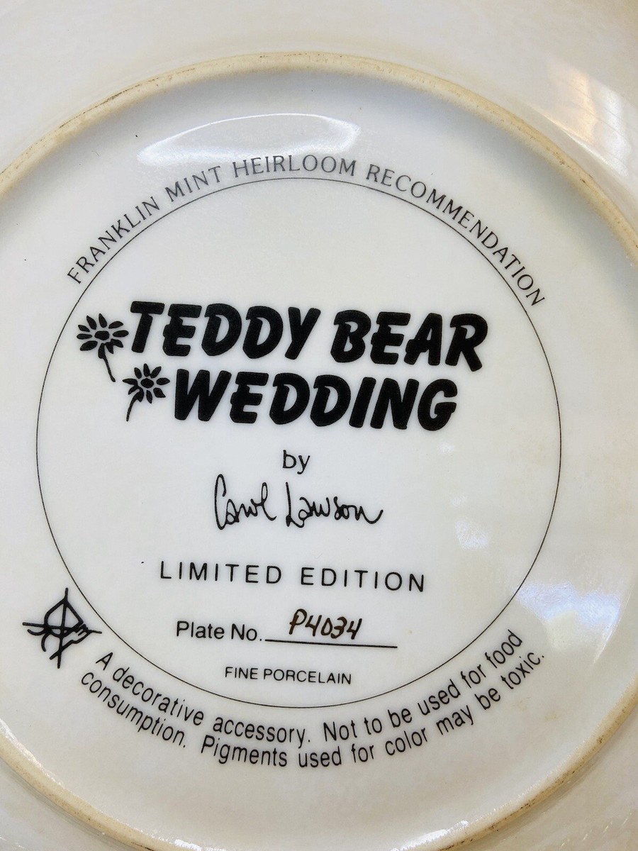 Limited Edition Teddy Bear Wedding by Carol Lawson Collectors