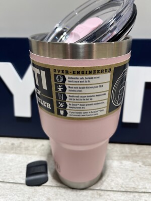 YETI Rambler 30 oz Tumbler LTD ED 🌸 ICE PINK! 🌸 w/MATCHING