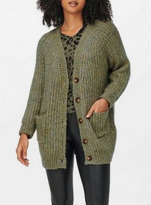 Strick Cardigan Strickjacke Only Only Strick Cardigan GrÃ¼n ONLY