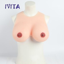 3XL E Cup Silicone Breast Forms Drag-Queen Fake Boobs Crossdressers