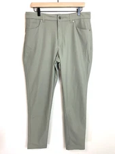 VRST Pants Men's 35x34 Gray Slim Fit Limitless 5 Pocket Tapered Tech Commuter