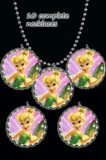 Tinkerbell lot of 10 necklaces necklace party favors loot bag birthday
