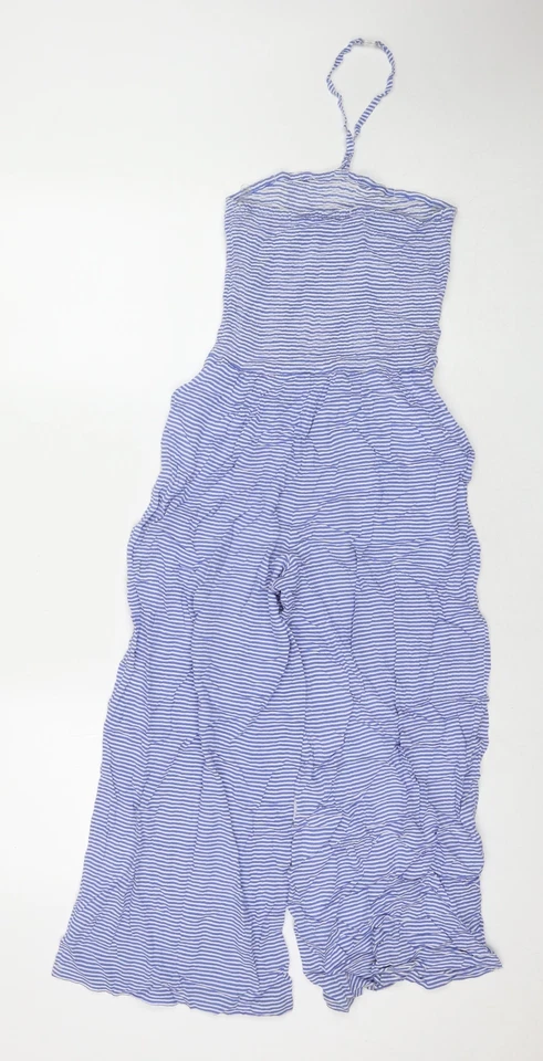 Mono de viscosa a rayas azules de Marks and Spencer para niñas talla 10-11 años Foto 2 de 4