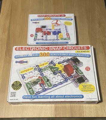 Elenco Snap Circuits + Jr SC300/SC100 Electronics Kit Set Of 2