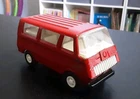 Vintage TONKA 5" Steel Red Van 8 Window