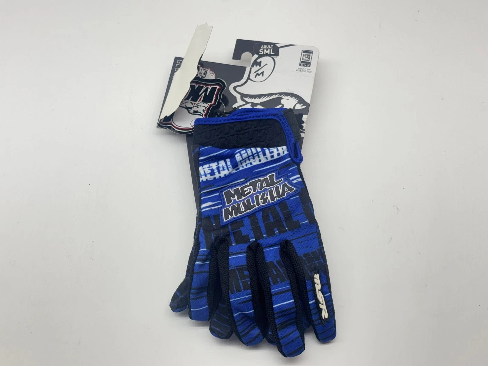 Metal Mulisha Men's Gloves Small Black Blue S Riding Hand Gear Protection MX