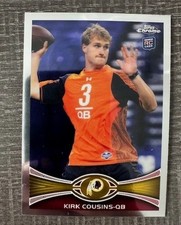 2012 Topps Chrome Kirk Cousins RC Rookie Card #146 Redskins. rookie card picture