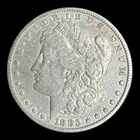 1883 Morgan Silver Dollar, VF+
